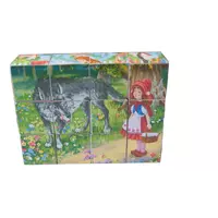 Деревянные кубики, игровой набор "Красная Шапочка"